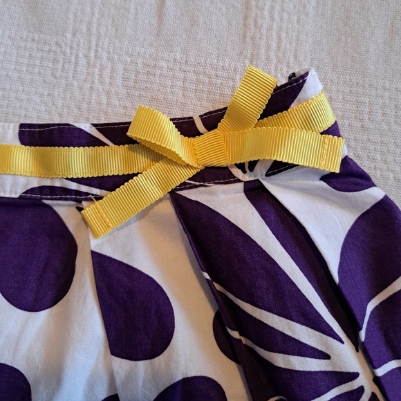 Mini Boden girls size 11-12 years purple floral lined skirt, VGUC - Picture 5 of 6